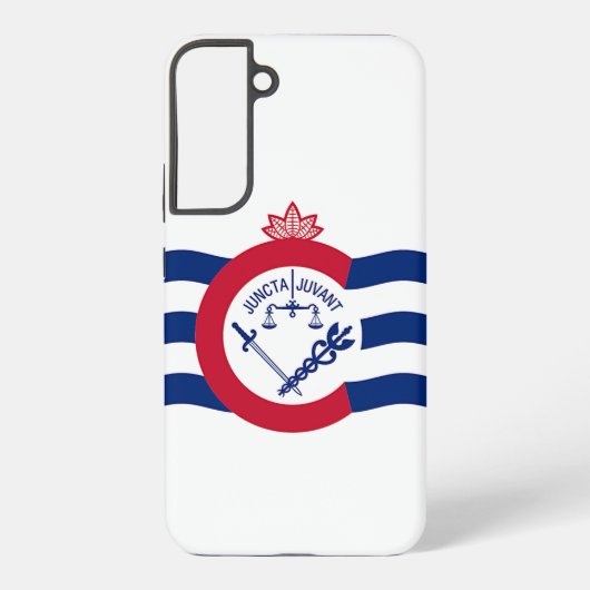 Samsung Galaxy S22 Plus Hoesje Vlag van Cincinnati (Achterkant)