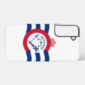 Samsung Galaxy S22 Plus Hoesje Vlag van Cincinnati (Achterkant horizontaal)