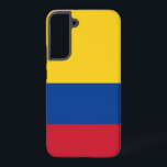 Samsung Galaxy S22 Plus Hoesje Vlag van Colombia<br><div class="desc">Verbeter uw Samsung Galaxy S22 Plus met onze exclusieve telefoonhoes met de vlag van Colombia! Deze telefoonhoes is vervaardigd met nauwgezette aandacht voor detail en toont met trots het levendige ontwerp van de Colombiaanse vlag. De vlag bestaat uit drie horizontale strepen: geel, blauw en rood, met de gele streep de...</div>