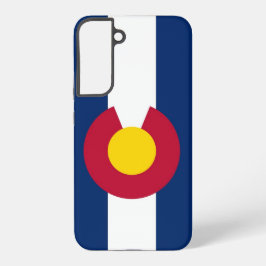 Samsung Galaxy S22 plus Hoesje Vlag van Colorado