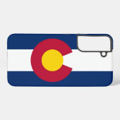 Samsung Galaxy S22 plus Hoesje Vlag van Colorado (Achterkant horizontaal)