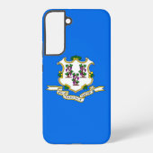 Samsung Galaxy S22 Plus Hoesje Vlag van Connecticu Samsung Galaxy Hoesje (Achterkant)