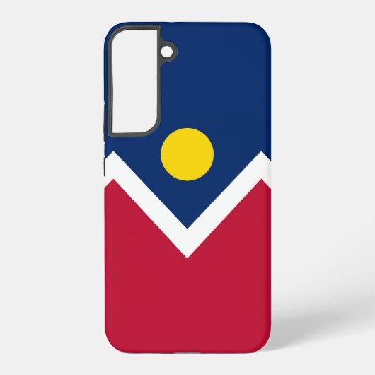 Samsung Galaxy S22 Plus Hoesje vlag van Denver (Achterkant)
