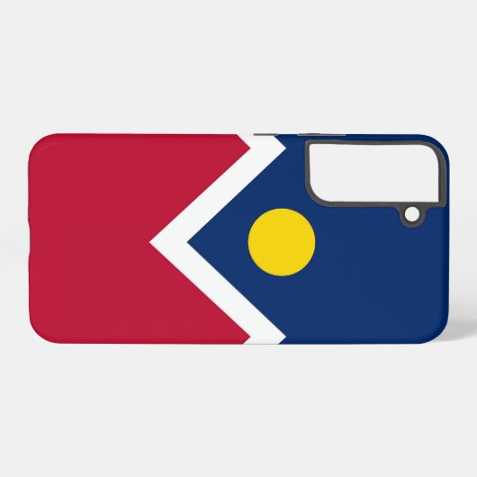 Samsung Galaxy S22 Plus Hoesje vlag van Denver Samsung Galaxy Hoesje (Achterkant horizontaal)