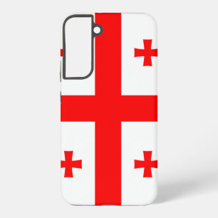 Samsung Galaxy S22 Plus Hoesje Vlag van Georgië