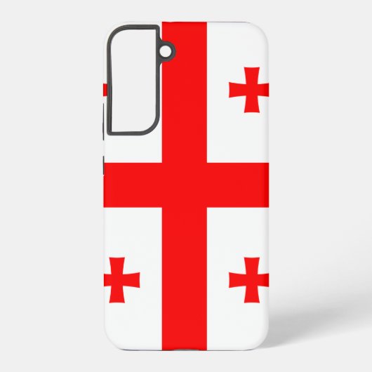 Samsung Galaxy S22 Plus Hoesje Vlag van Georgië (Achterkant)