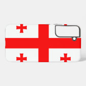 Samsung Galaxy S22 Plus Hoesje Vlag van Georgië (Achterkant horizontaal)