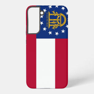 Samsung Galaxy S22 Plus Hoesje Vlag van Georgië