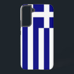 Samsung Galaxy S22 Plus Hoesje Vlag van Griekenlan<br><div class="desc">Maak van uw Samsung Galaxy S22 Plus een feest van Grieks erfgoed met onze exclusieve cover met de vlag van Griekenland! Deze cover, die met veel aandacht voor detail is gemaakt, laat met trots het iconische ontwerp van de Griekse vlag zien. De vlag toont negen horizontale blauw-witte strepen, met een...</div>