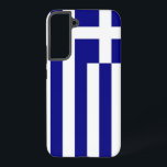 Samsung Galaxy S22 Plus Hoesje Vlag van Griekenlan Samsung Galaxy Hoesje<br><div class="desc">Maak van uw Samsung Galaxy S22 Plus een feest van Grieks erfgoed met onze exclusieve cover met de vlag van Griekenland! Deze cover, die met veel aandacht voor detail is gemaakt, laat met trots het iconische ontwerp van de Griekse vlag zien. De vlag toont negen horizontale blauw-witte strepen, met een...</div>