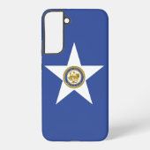 Samsung Galaxy S22 Plus Hoesje Vlag van Houston Samsung Galaxy Hoesje (Achterkant)
