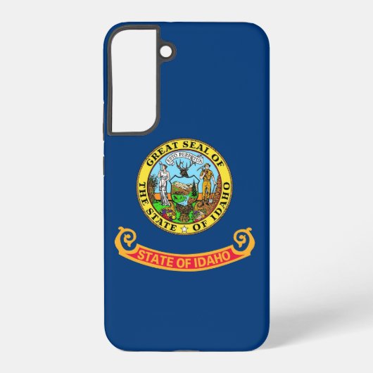 Samsung Galaxy S22 Plus Hoesje Vlag van Idaho (Achterkant)