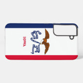 Samsung Galaxy S22 Plus Hoesje Vlag van Iowa Samsung Galaxy Hoesje (Achterkant horizontaal)