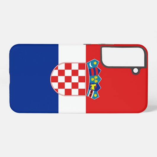 Samsung Galaxy S22 Plus Hoesje Vlag van Kroatië Samsung Galaxy Hoesje (Achterkant horizontaal)