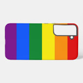 Samsung Galaxy S22 Plus Hoesje Vlag van LGBT (Achterkant horizontaal)