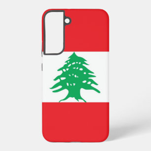 Samsung Galaxy S22 Plus Hoesje Vlag van Libanon