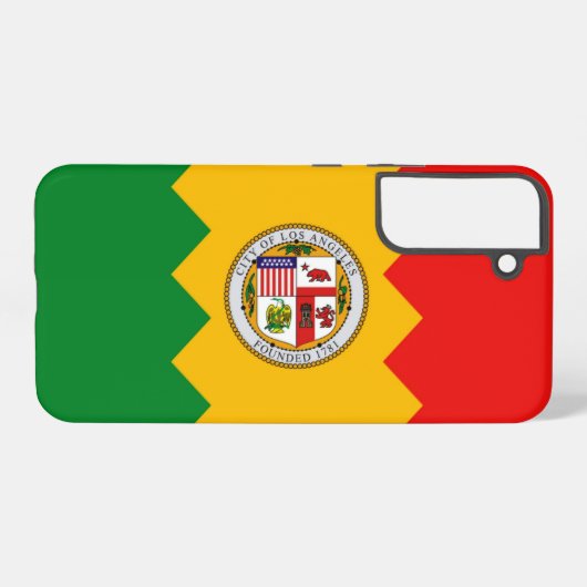 Samsung Galaxy S22 Plus Hoesje Vlag van Los Angele Samsung Galaxy Hoesje (Achterkant horizontaal)