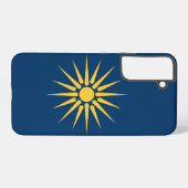 Samsung Galaxy S22 Plus Hoesje Vlag van Macedonië (Achterkant horizontaal)