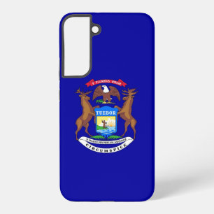 Samsung Galaxy S22 Plus Hoesje Vlag van Michigan