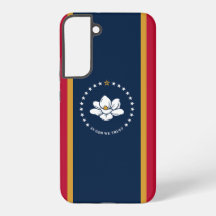 Samsung Galaxy S22 Plus Hoesje Vlag van Mississipp