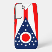 Samsung Galaxy S22 Plus Hoesje Vlag van Ohio (Achterkant)
