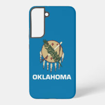 Samsung Galaxy S22 Plus Hoesje Vlag van Oklahoma