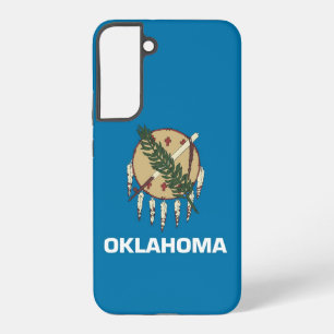 Samsung Galaxy S22 Plus Hoesje Vlag van Oklahoma
