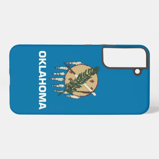 Samsung Galaxy S22 Plus Hoesje Vlag van Oklahoma Samsung Galaxy Hoesje (Achterkant horizontaal)