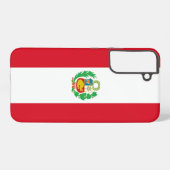 Samsung Galaxy S22 Plus Hoesje Vlag van Peru (Achterkant horizontaal)