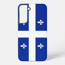 Samsung Galaxy S22 Plus Hoesje Vlag van Quebec
