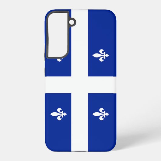Samsung Galaxy S22 Plus Hoesje Vlag van Quebec (Achterkant)