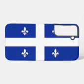 Samsung Galaxy S22 Plus Hoesje Vlag van Quebec (Achterkant horizontaal)