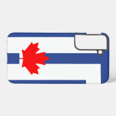 Samsung Galaxy S22 Plus Hoesje Vlag van Toronto (Achterkant horizontaal)