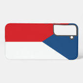 Samsung Galaxy S22 Plus Hoesje Vlag van Tsjechië (Achterkant horizontaal)