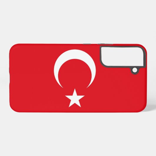 Samsung Galaxy S22 Plus Hoesje Vlag van Turkije Samsung Galaxy Hoesje (Achterkant horizontaal)