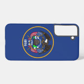 Samsung Galaxy S22 Plus Hoesje Vlag van Utah (Achterkant horizontaal)