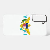 Samsung Galaxy S22 Plus Hoesje Vlag van Virgin Isl (Achterkant horizontaal)