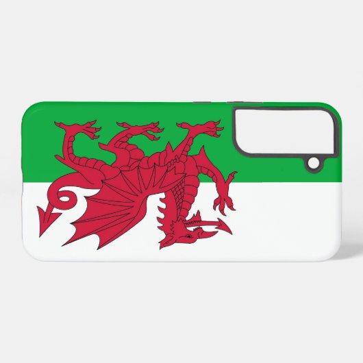 Samsung Galaxy S22 Plus Hoesje vlag van Wales Samsung Galaxy Hoesje (Achterkant horizontaal)