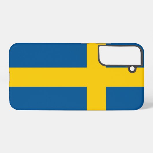 Samsung Galaxy S22 Plus Hoesje Vlag van Zweden Samsung Galaxy Hoesje (Achterkant horizontaal)