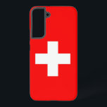 Samsung Galaxy S22 Plus Hoesje Vlag van Zwitserlan<br><div class="desc">Introductie van onze Samsung Galaxy S22 Plus cover met de vlag van Zwitserland, ontworpen om bescherming te combineren met een viering van het Zwitserse erfgoed! Deze cover, die met veel aandacht voor details is gemaakt, toont trots het iconische witte kruis op een rode achtergrond van de Zwitserse vlag, en symboliseert...</div>