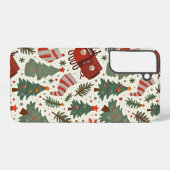 Samsung Galaxy S22 Plus kerst Hoesje Samsung Galaxy Hoesje (Achterkant horizontaal)