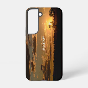 Samsung Galaxy S22 stevige case, glanzend Hoesje