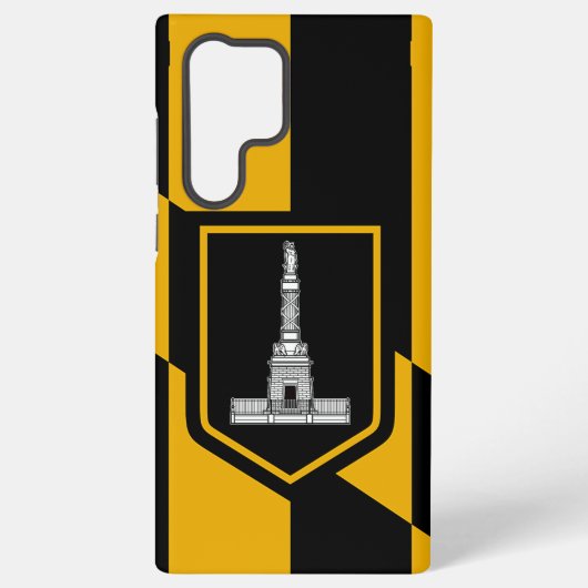 Samsung Galaxy S22 Ultra Case Flag of Baltimore Hoesje (Achterkant)