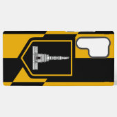 Samsung Galaxy S22 Ultra Case Flag of Baltimore Hoesje (Achterkant horizontaal)