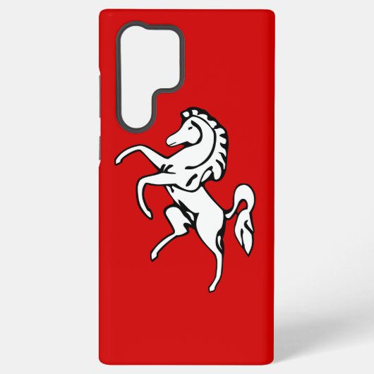 Samsung Galaxy S22 Ultra Case, Kent County flag Hoesje (Achterkant)