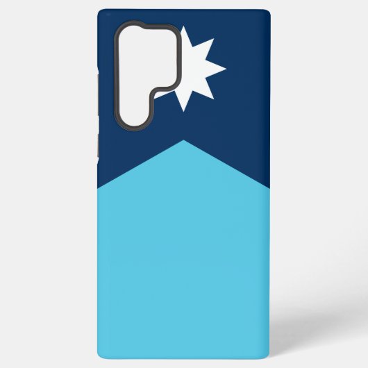 Samsung Galaxy S22 Ultra Case with Minnesota flag Hoesje (Achterkant)