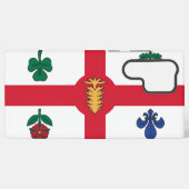 Samsung Galaxy S22 Ultra Case with Montreal flag Samsung Galaxy Hoesje (Achterkant horizontaal)
