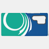 Samsung Galaxy S22 Ultra Case with Ottawa flag Hoesje (Achterkant horizontaal)