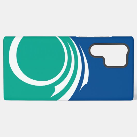 Samsung Galaxy S22 Ultra Case with Ottawa flag Samsung Galaxy Hoesje (Achterkant horizontaal)