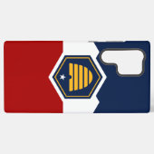 Samsung Galaxy S22 Ultra Case with Utah flag Hoesje (Achterkant horizontaal)